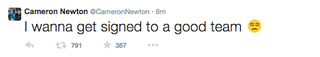 Illustration for article titled Cam Newton's Twitter Got Hacked And Then Suspended